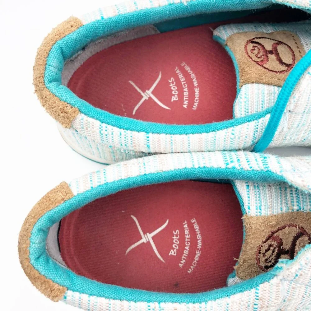 TWISTED X Sneakers Womens 7.5 Hooey Loper Shoes Blue Multicolored Western